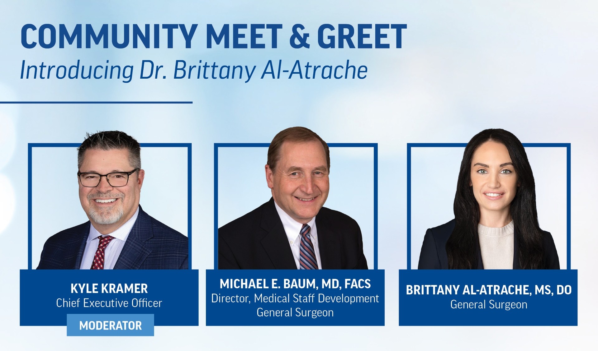 Community Meet & Greet Introducing Dr. Brittany Al-Atrache